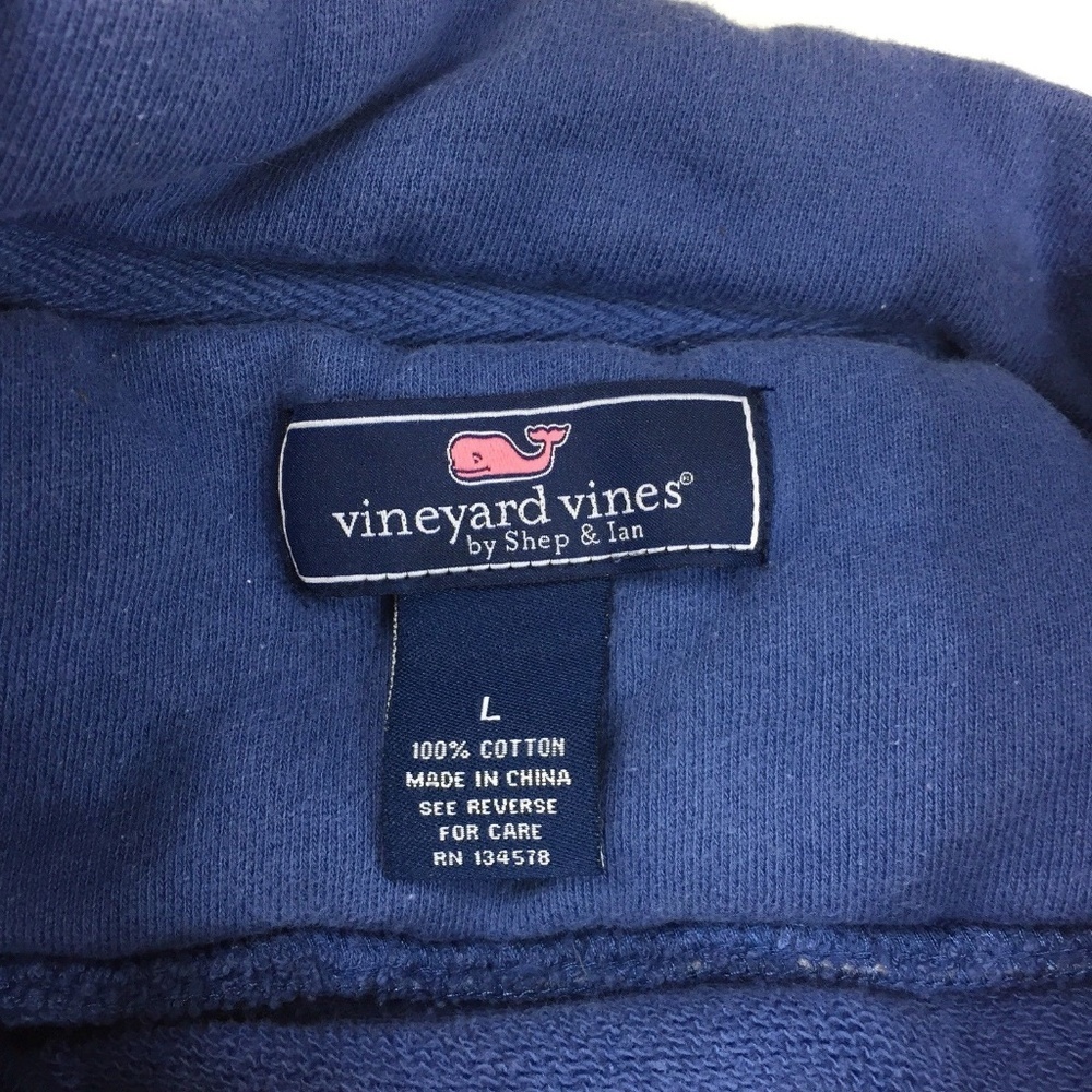Vineyard Vines Solid Blue Pullover Sweatshirt S - image 3